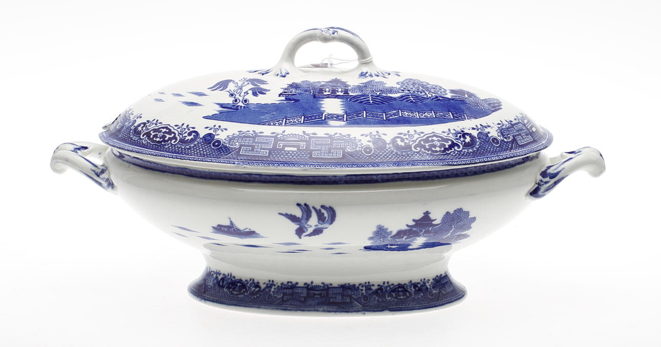 SOPPTERRIN, flintgods, "Willow", Gustafsberg.