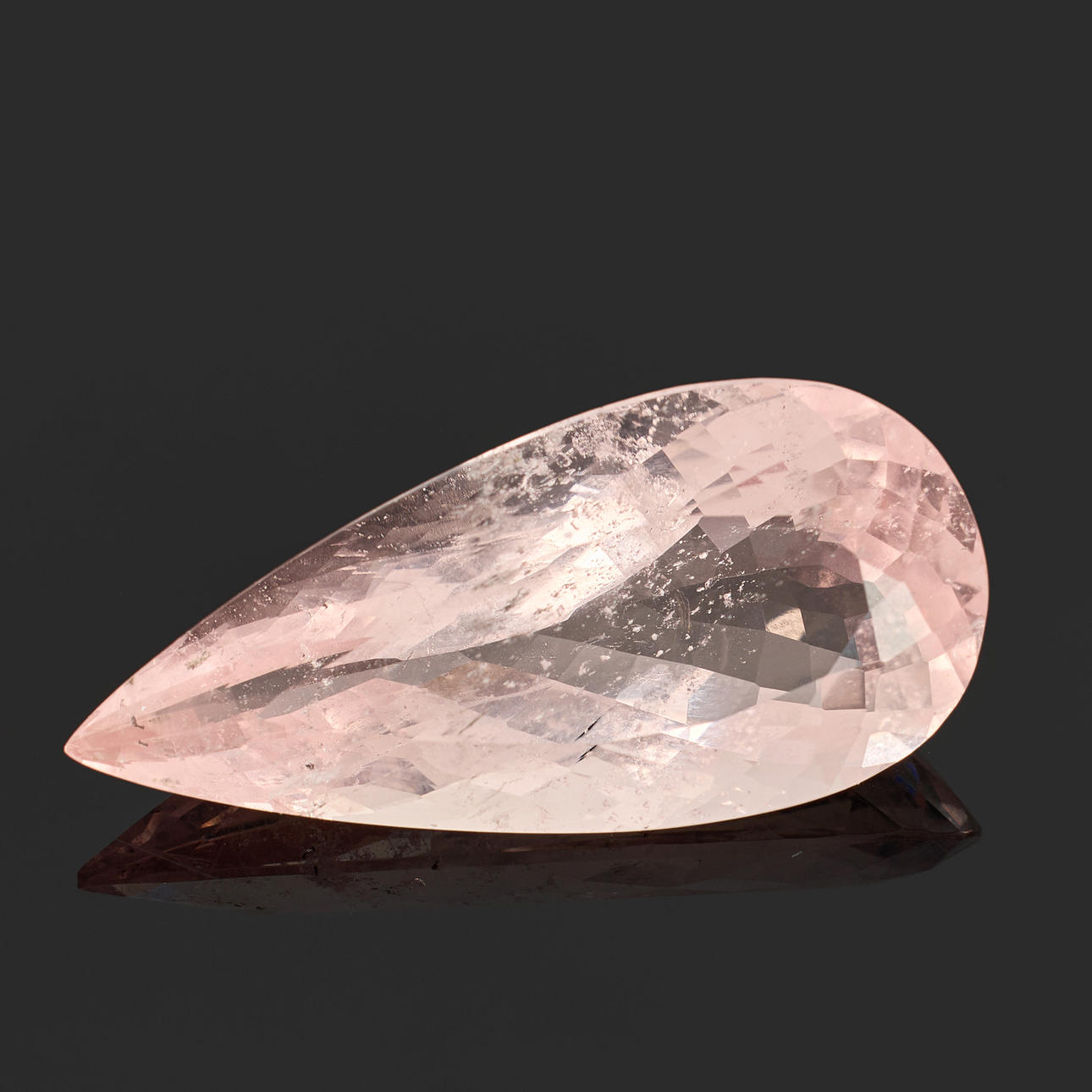 MORGANITE, pear cut approx. 26,55ct.