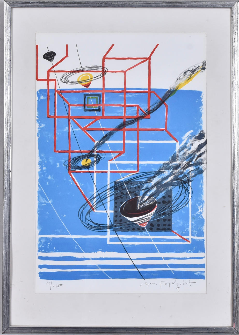 JÖRGEN FOGELQUIST. lithograph.