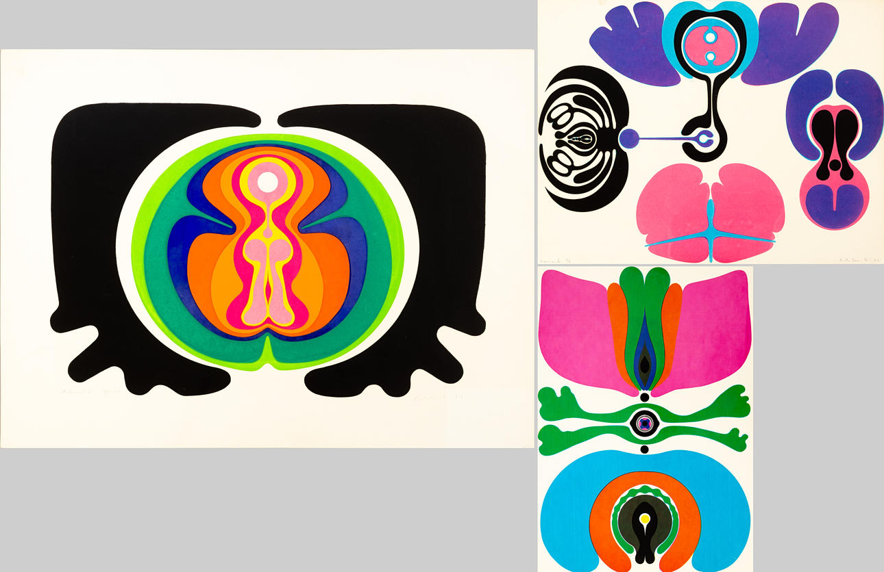 GERNOT BUBENIK (GEB. 1942). 3 Blatt Farbserigraphien (3).