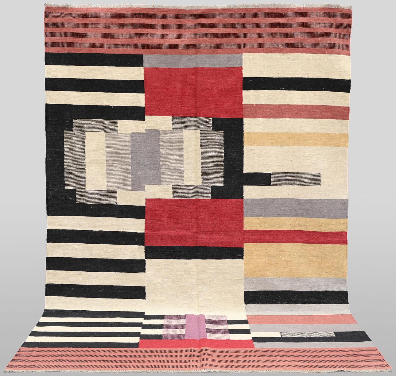 ORIENTTEPPICH. Kelim, modernes Design, 248 x 172 cm.