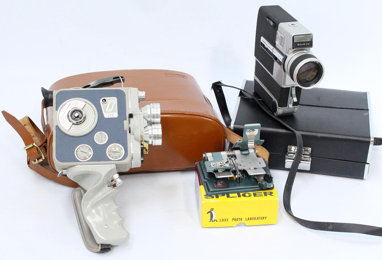 FILMKAMEROR, 2 st med klippare.