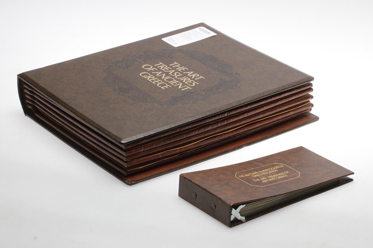 ALBUM MED MYNT, 24k förgylld brons, The Art Treasures of Ancient Greece, Franklin Mint.