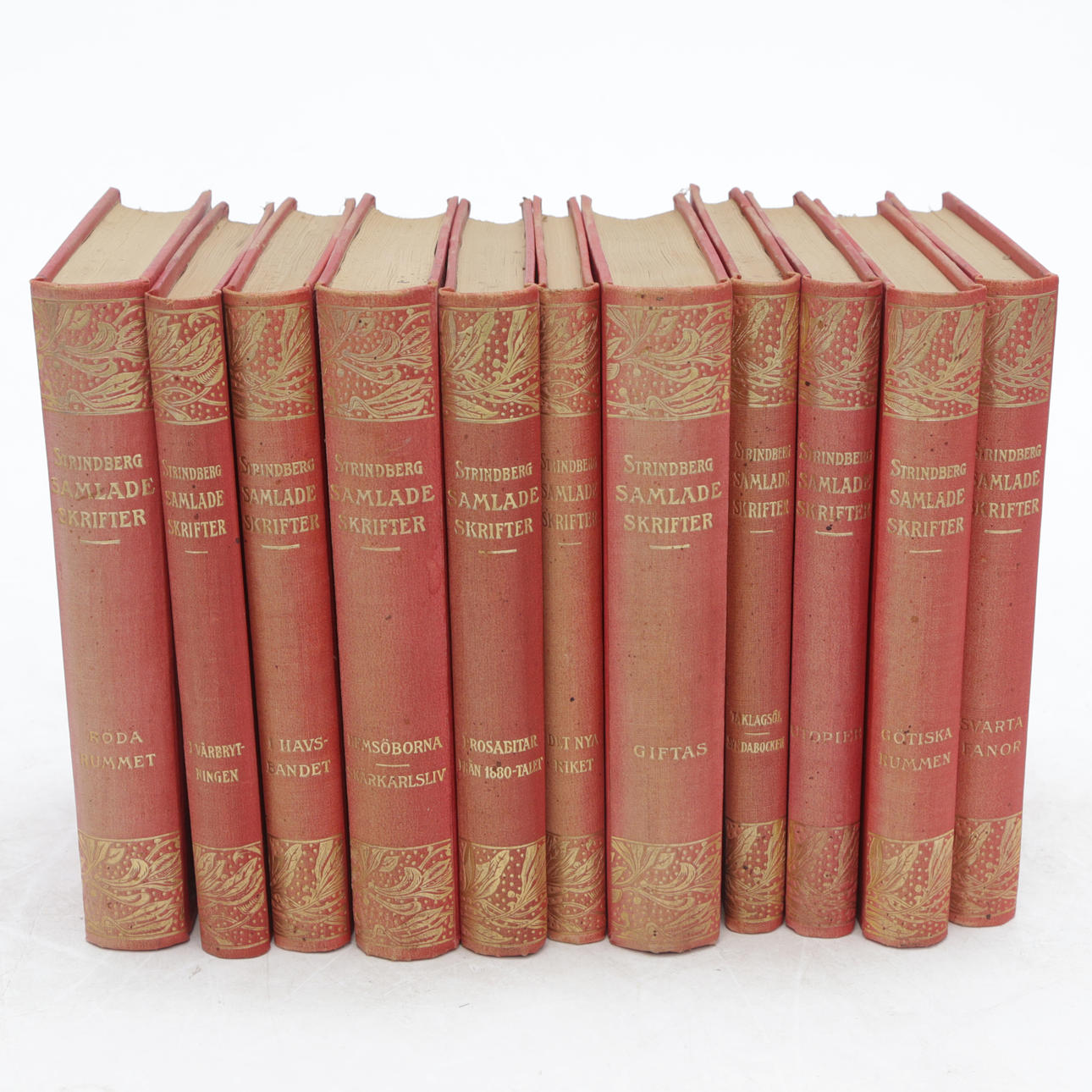 Books, 11 bands, August Strindberg, 1920s.