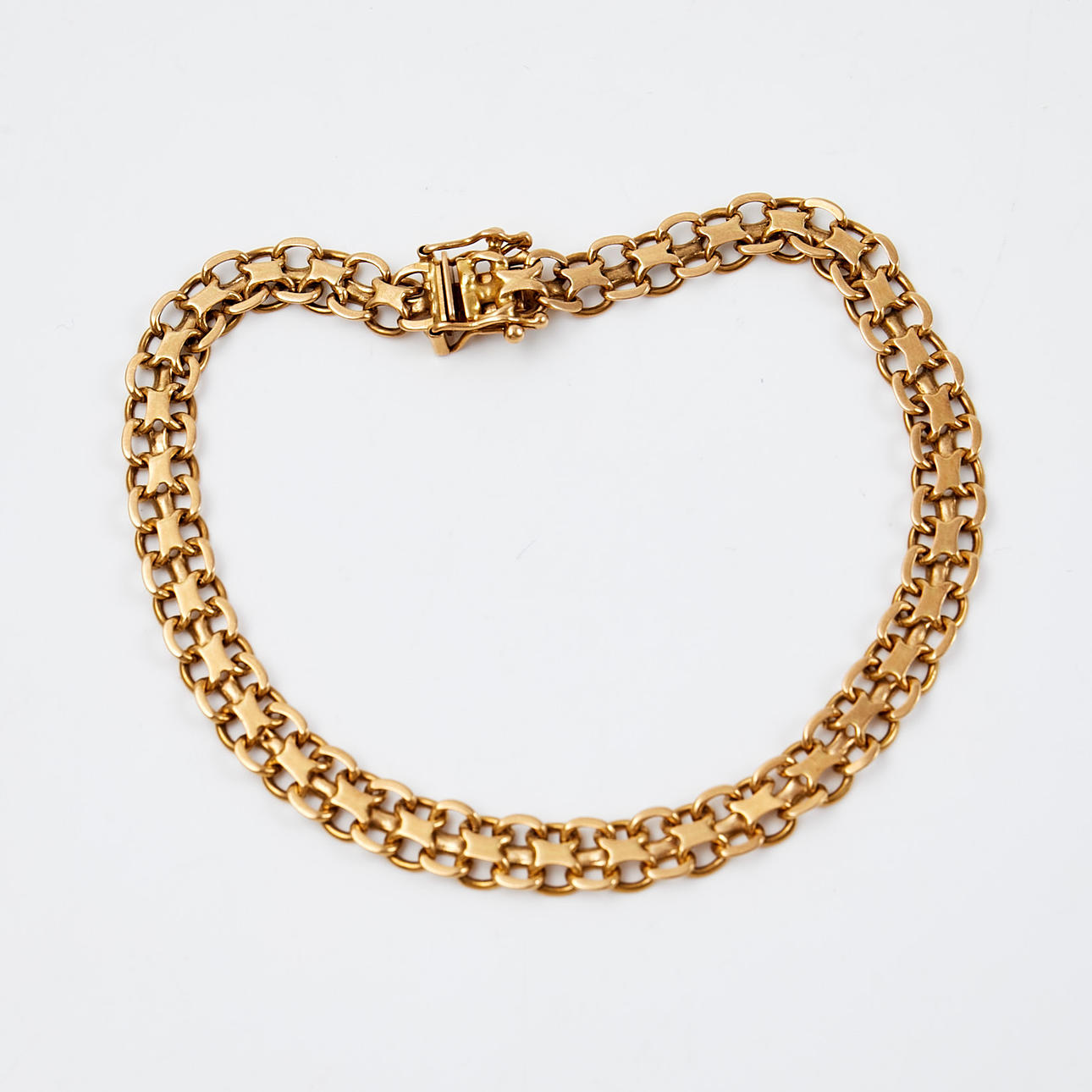 BRACELET, 18k gold, X-link, Italy.