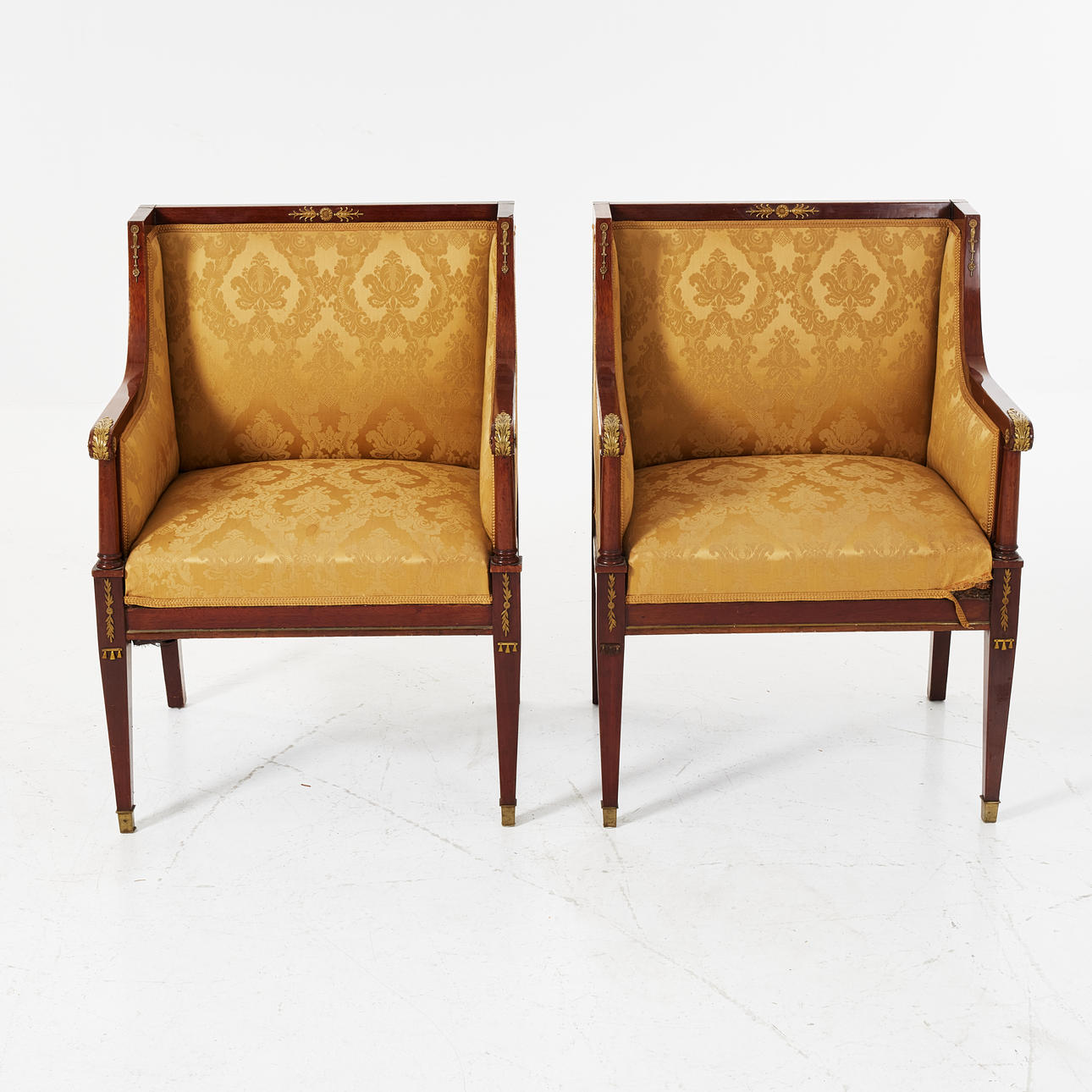 SESSEL, 1 Paar, Frankreich, Empire-Stil.