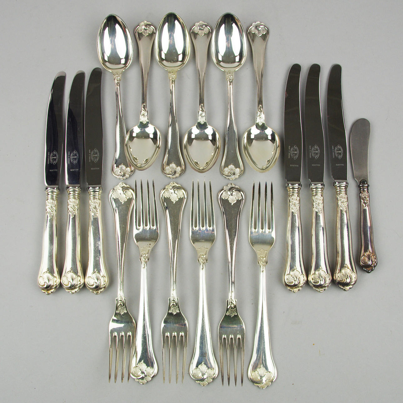 BESTICKUPPSÄTTNING, "Sachsisk", silver.