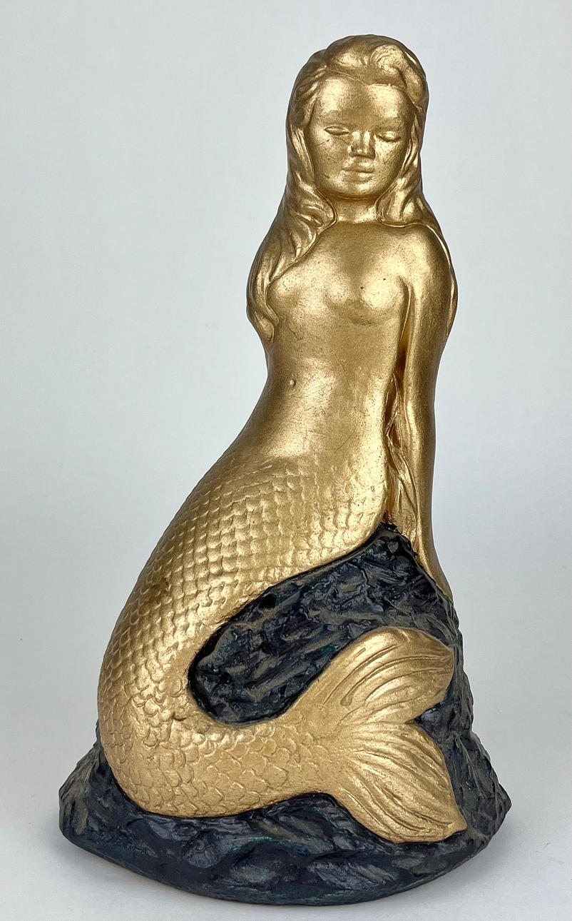 SKULPTUR, sjöjungfru, 1900-tal.