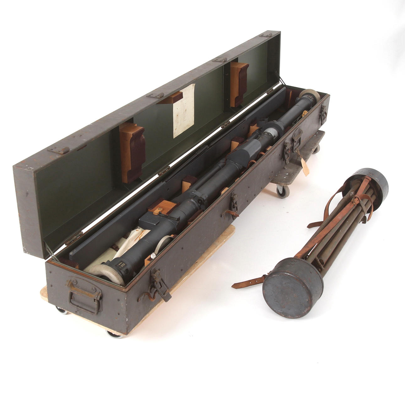 AVSTÅNDSINSTRUMENT M/44, i låda, 1900-tal.