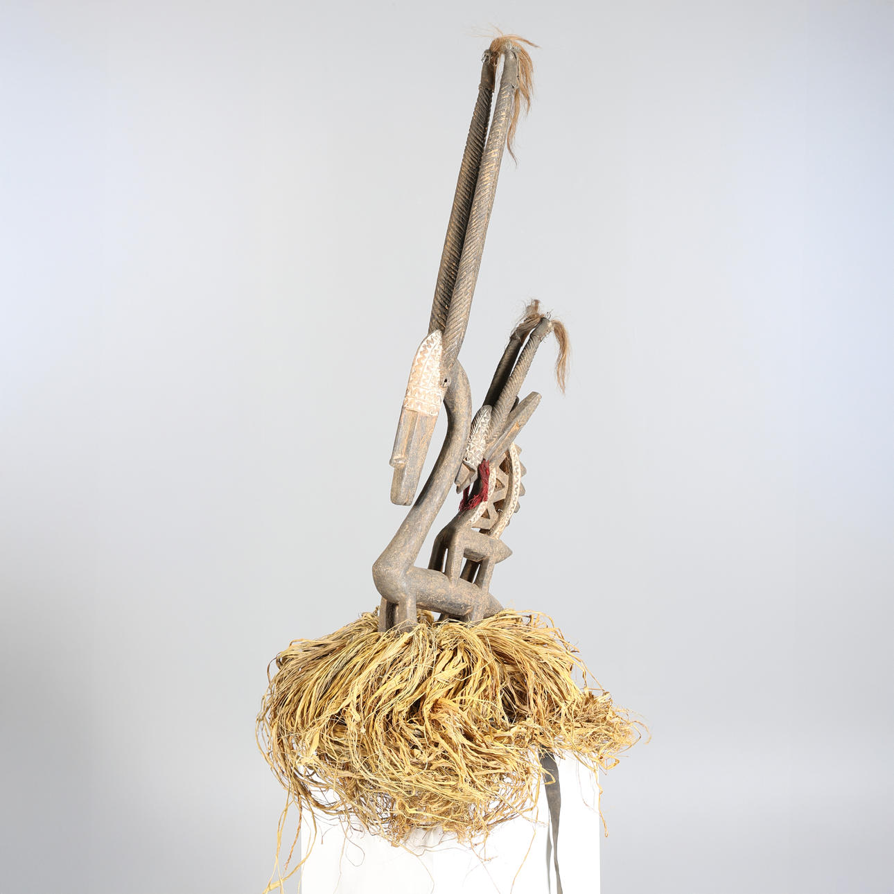 EINE GROSSE CHIWARA-ANTILOPEN-KOPFMASKE, BAMANA TRIBE MALI.