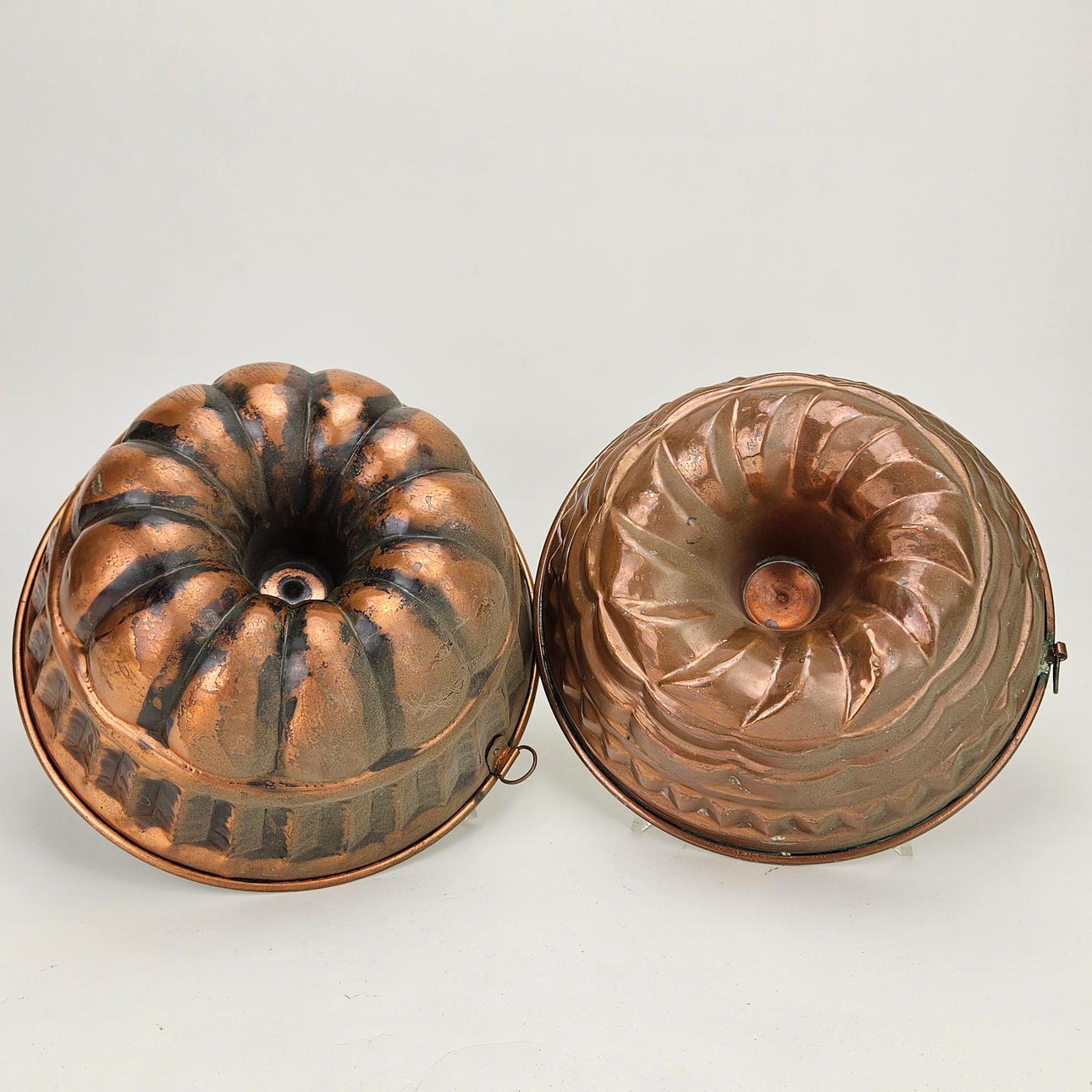 ALADÅBFORMAR, 2 st, koppar, 1900-tal.