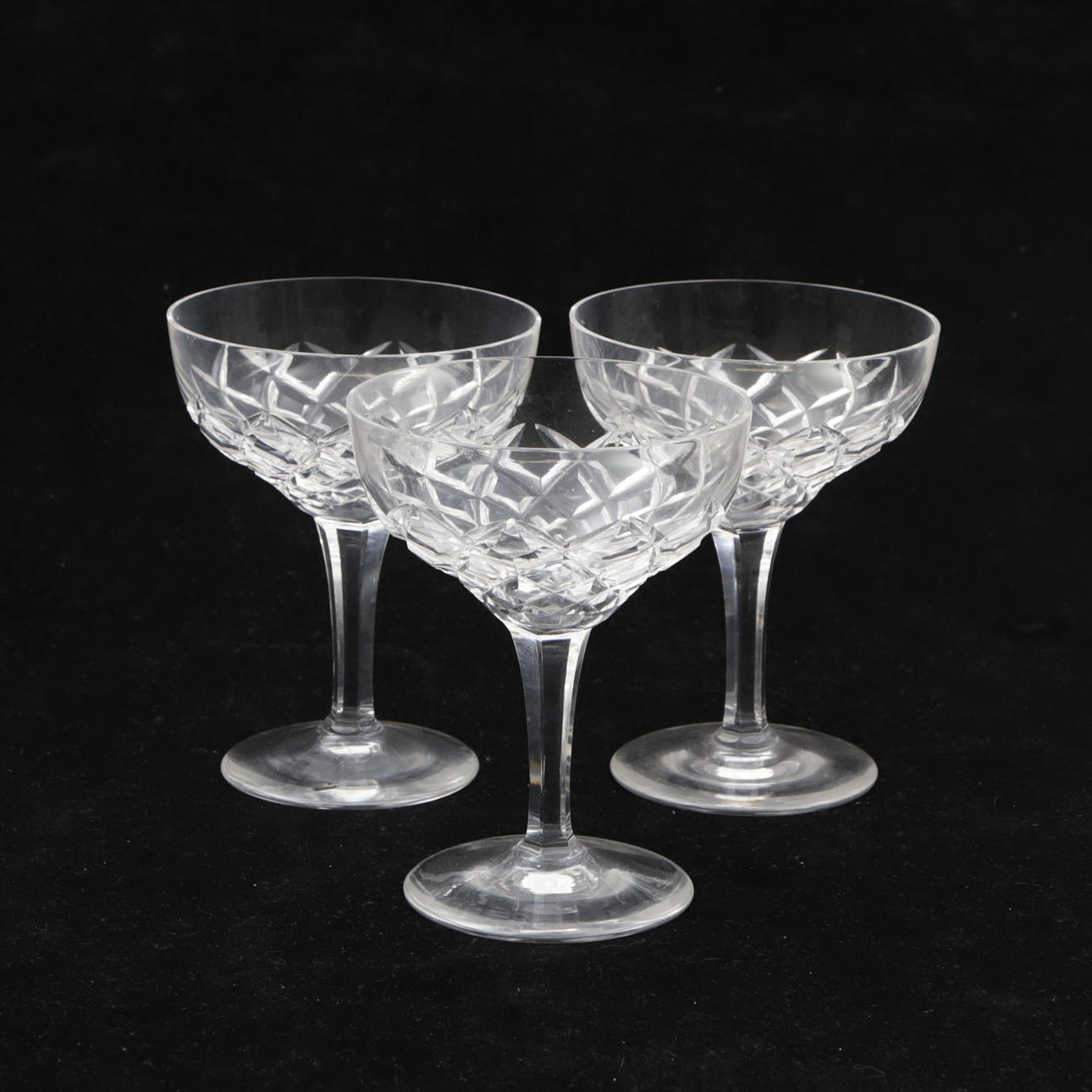 DRINKGLAS, 3 st, slipad dekor.