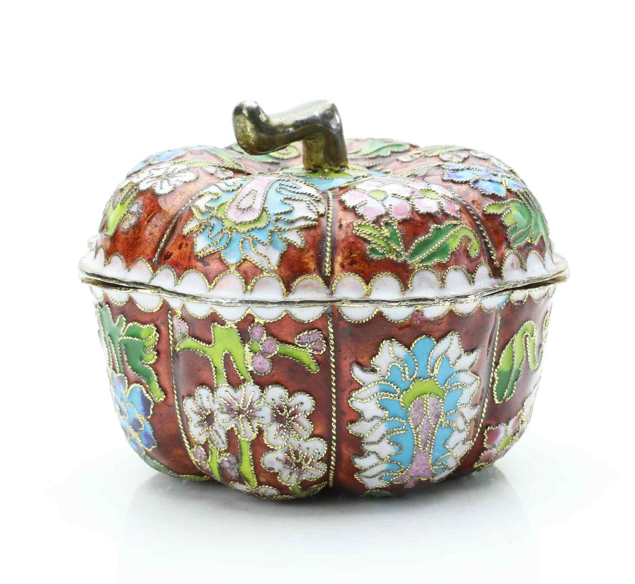 A 20th-century cloisonné lockask.