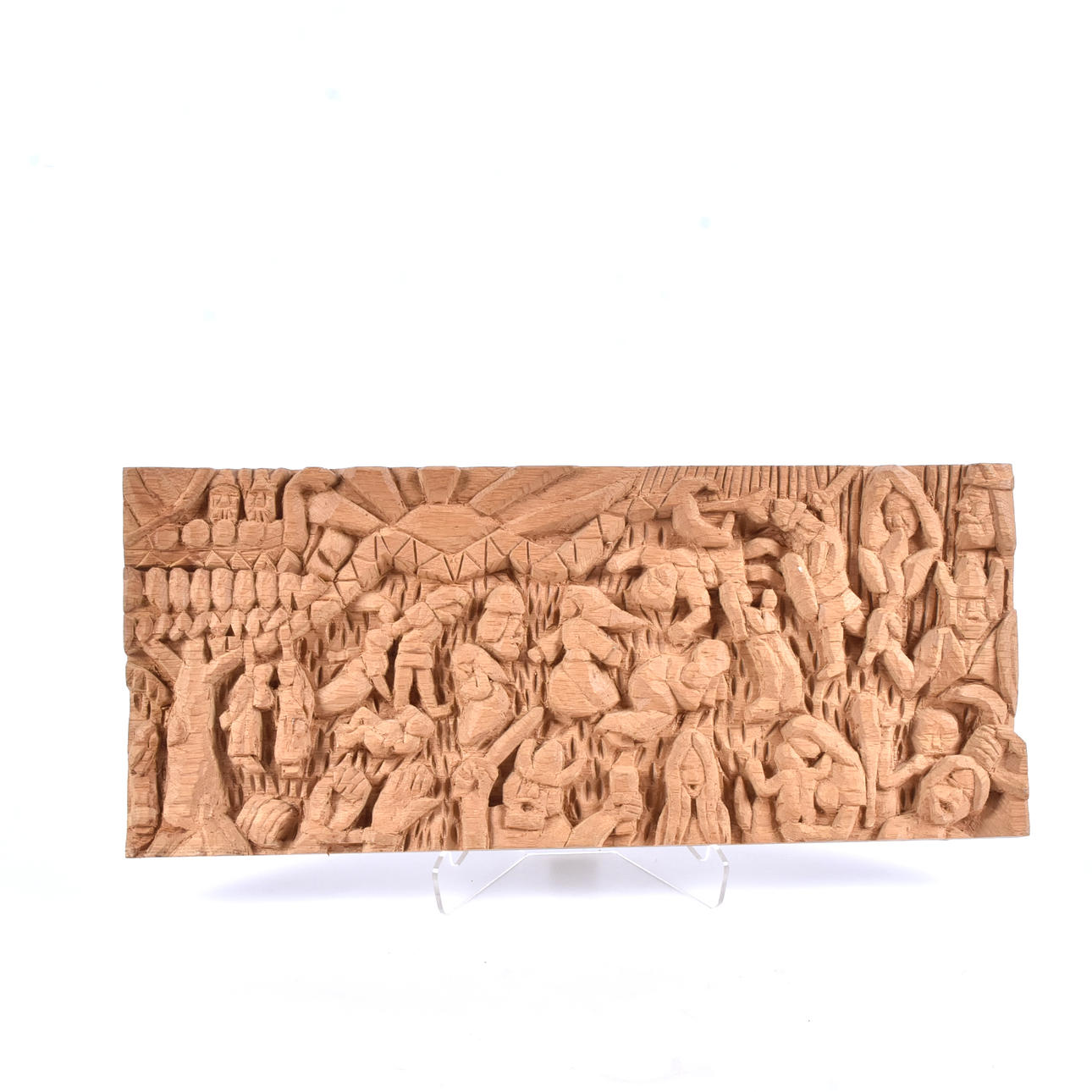 JAN LAGERGREN. Vægrelief, skåret træ.