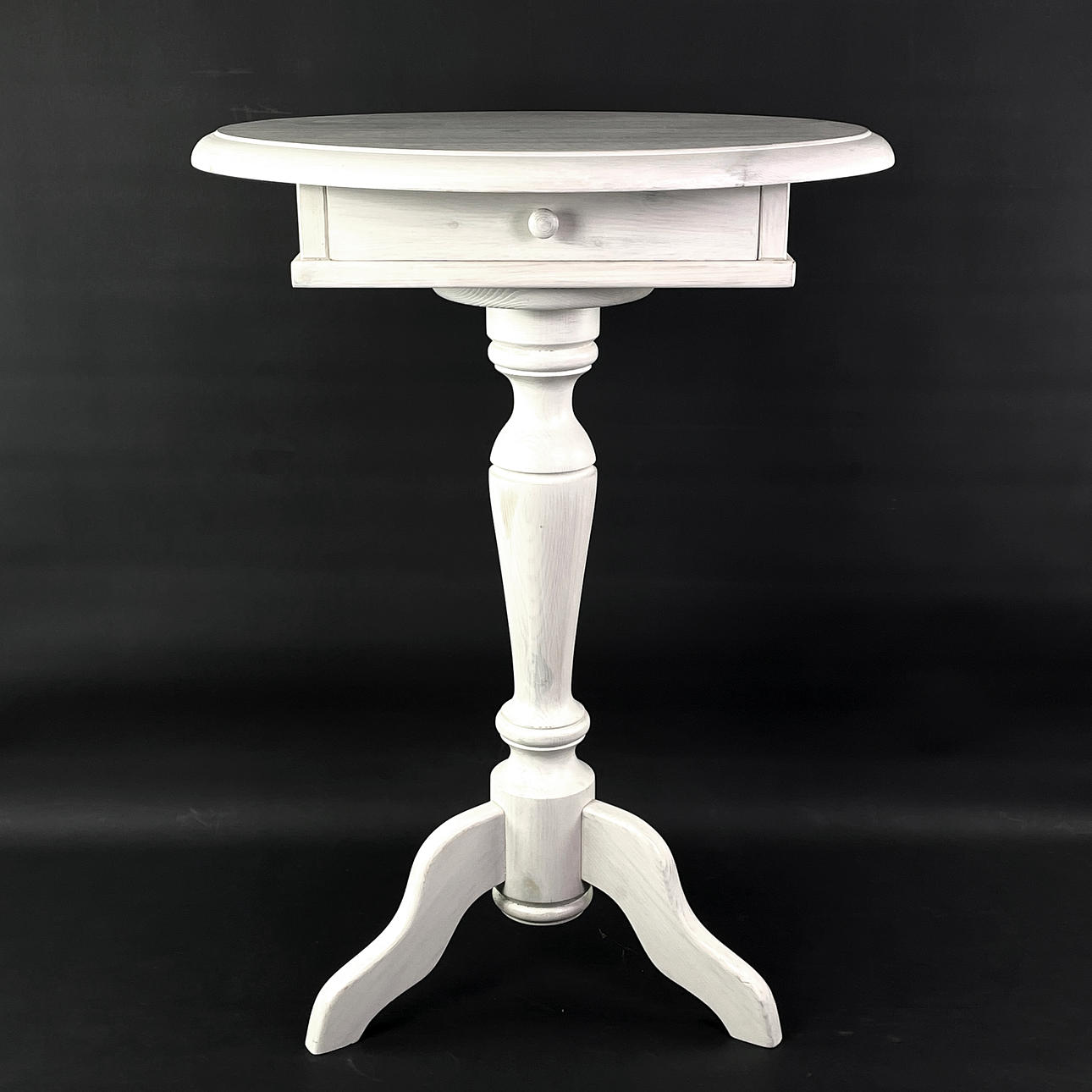 PILLAR TABLE, WOOD. Contemporary.