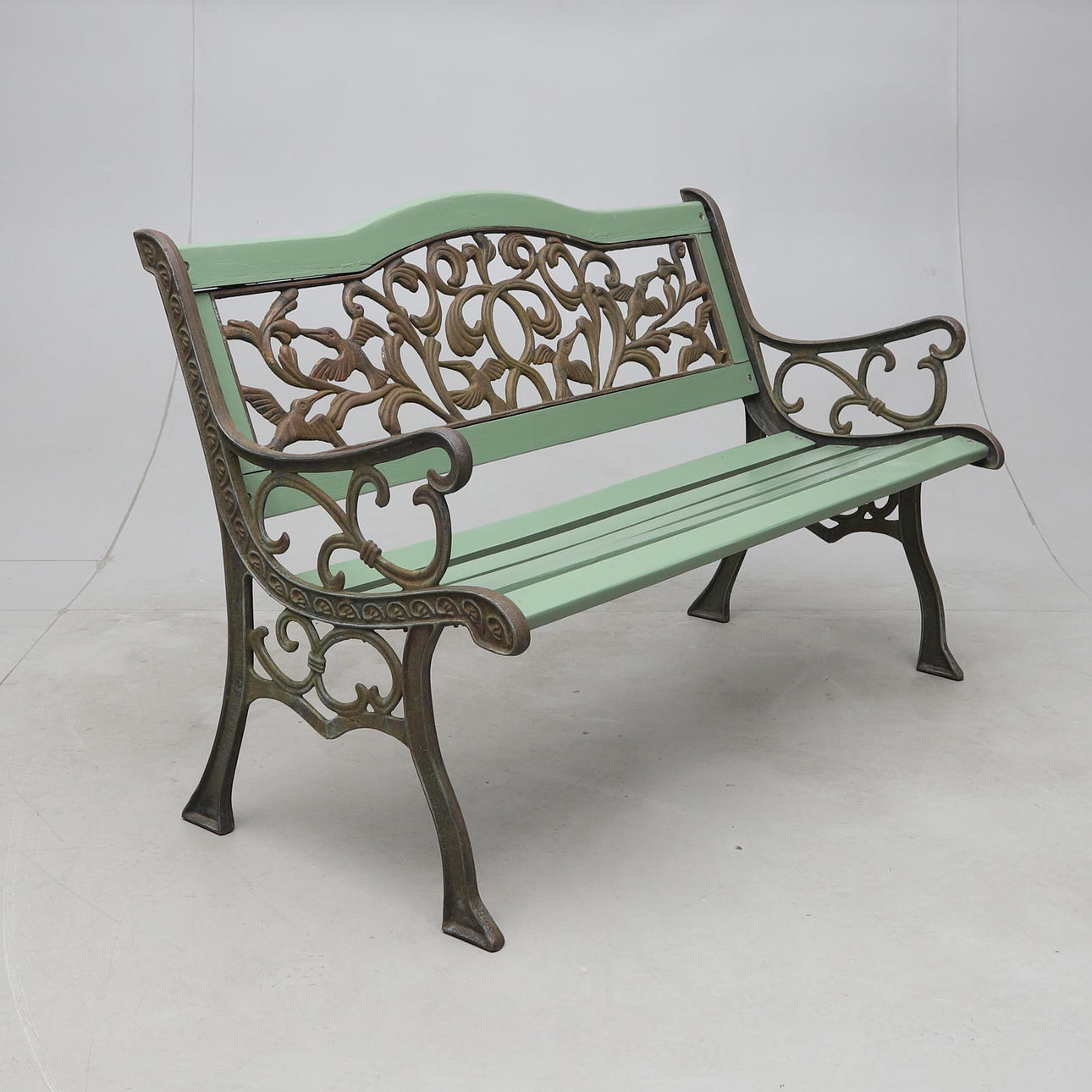 TRÄDGÅRDSSOFFA, gjutjärn/trä, 1900-tal.