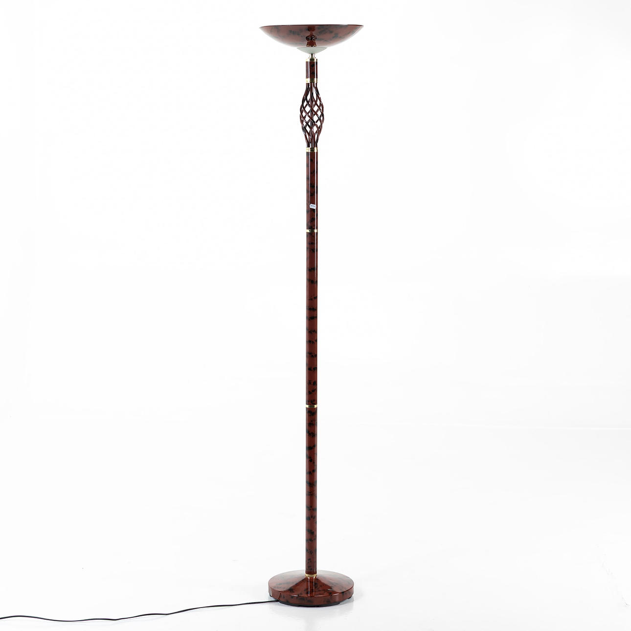 A late 20th century uplight floor lamp.