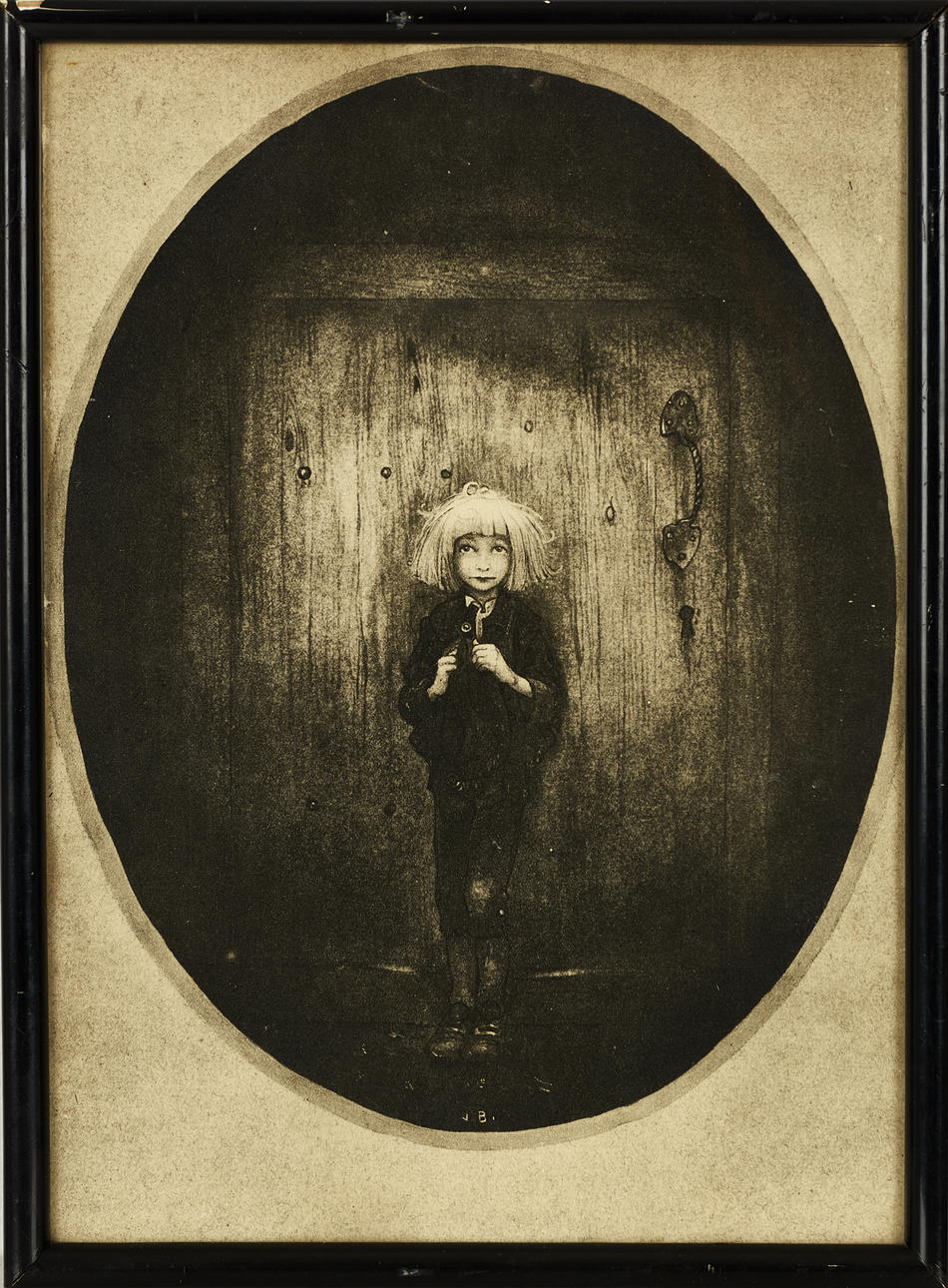 JOHN BAUER, after, Boy, graphic sheet.