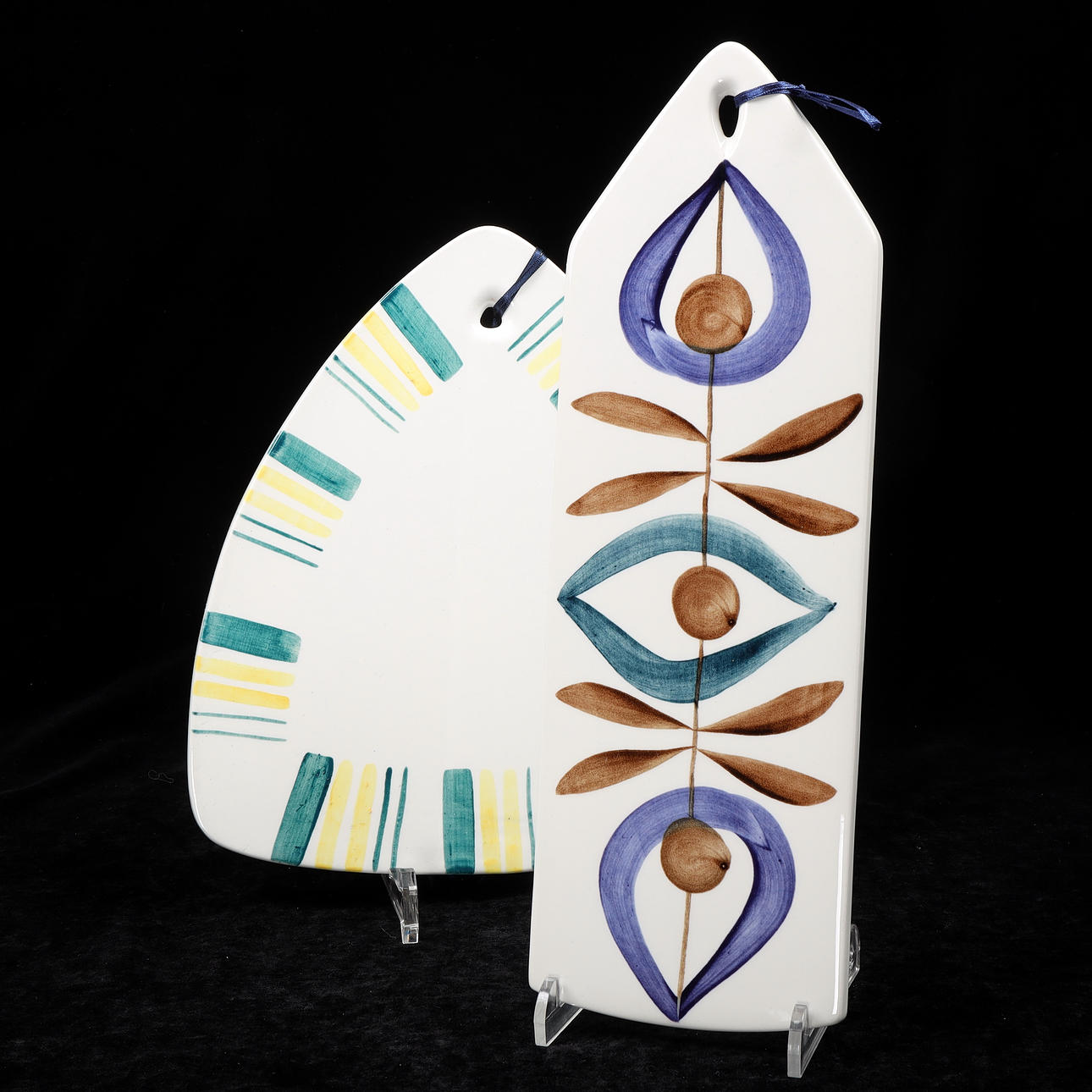 CUTTING BOARDS, 2 pcs, porcelain, “Primula” mm, Rörstrand.