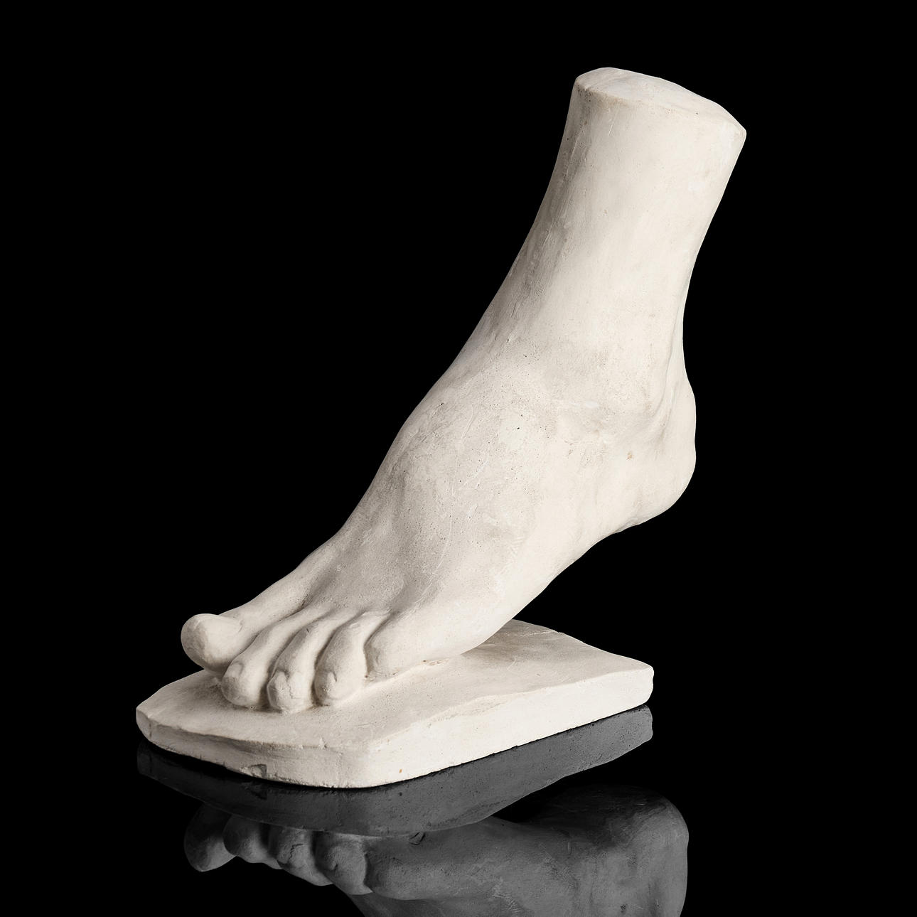 PLASTER MODEL, FOOT, signed and dated “K.J. 1919".