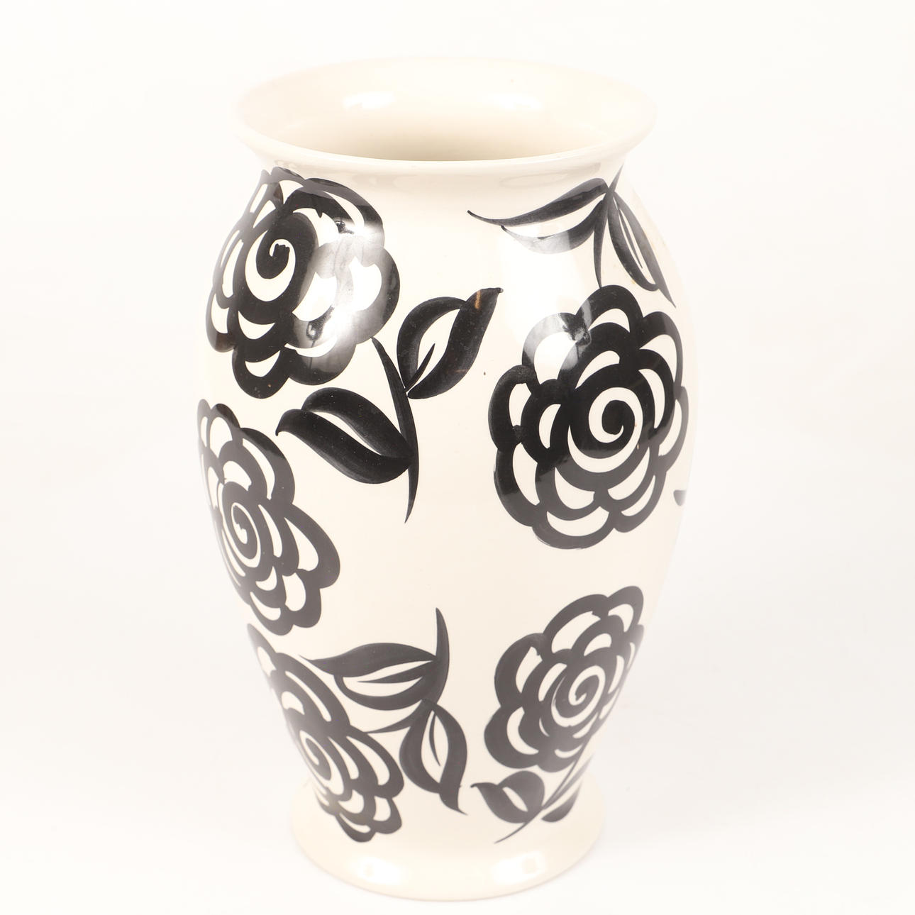 Vase, glazed ceramic, Portugal.