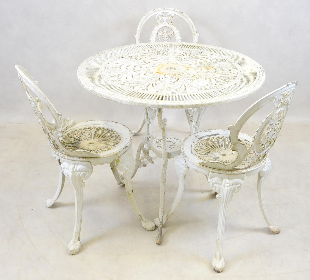 TRÄDGÅRDSGRUPP, 4-delar, aluminium, 19/2000-tal.