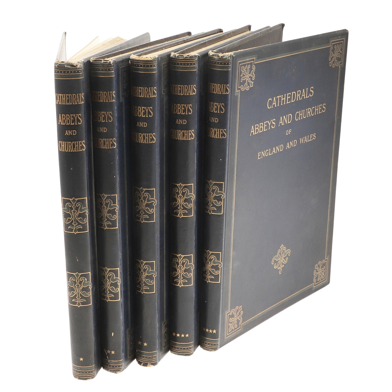 PROFESSOR T. G. BONNEY (EDITOR). Cathedrals, Abbeys, and Churches of England and Wales, 5 Volumes, n.d.