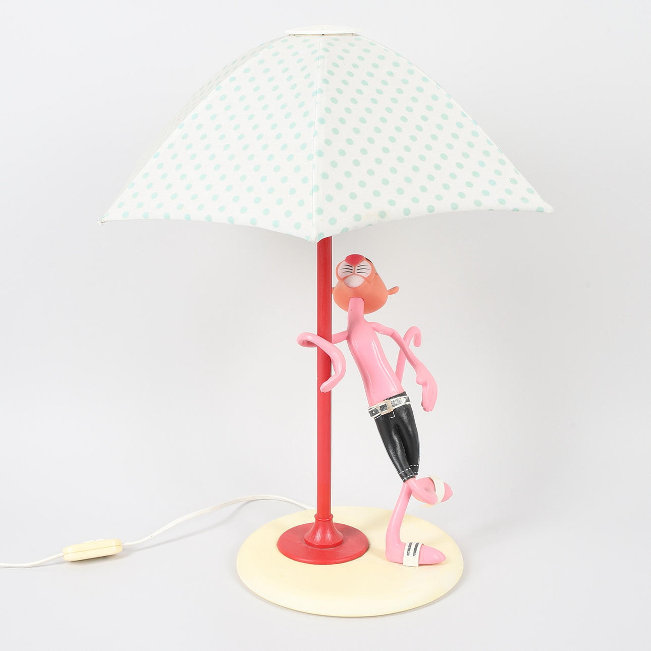 BORDLAMPE, plast & tekstil, Rosa Pantern, Linea Zero, Italien.