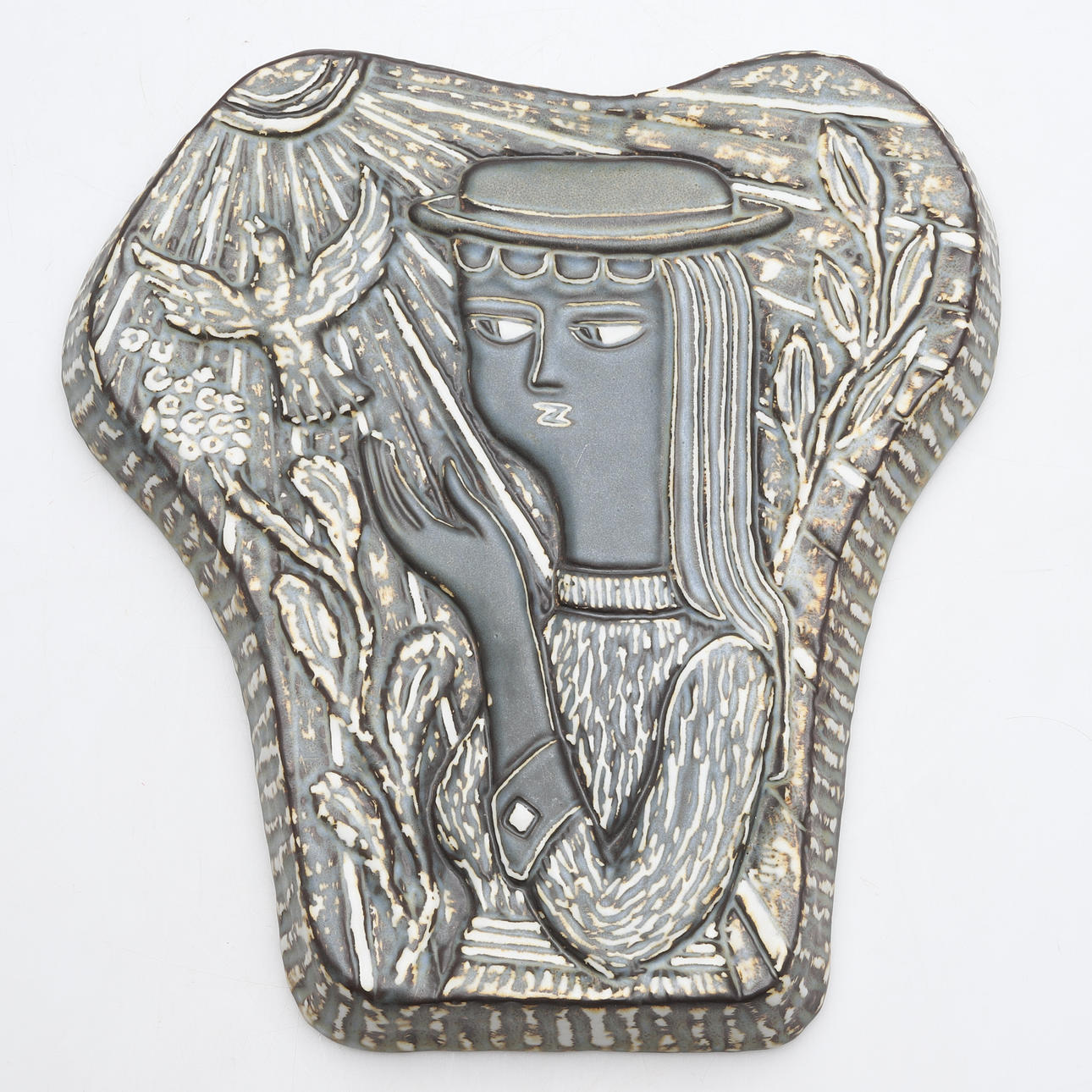 GUNNAR NYLUND. Väggrelief, Rörstrand.