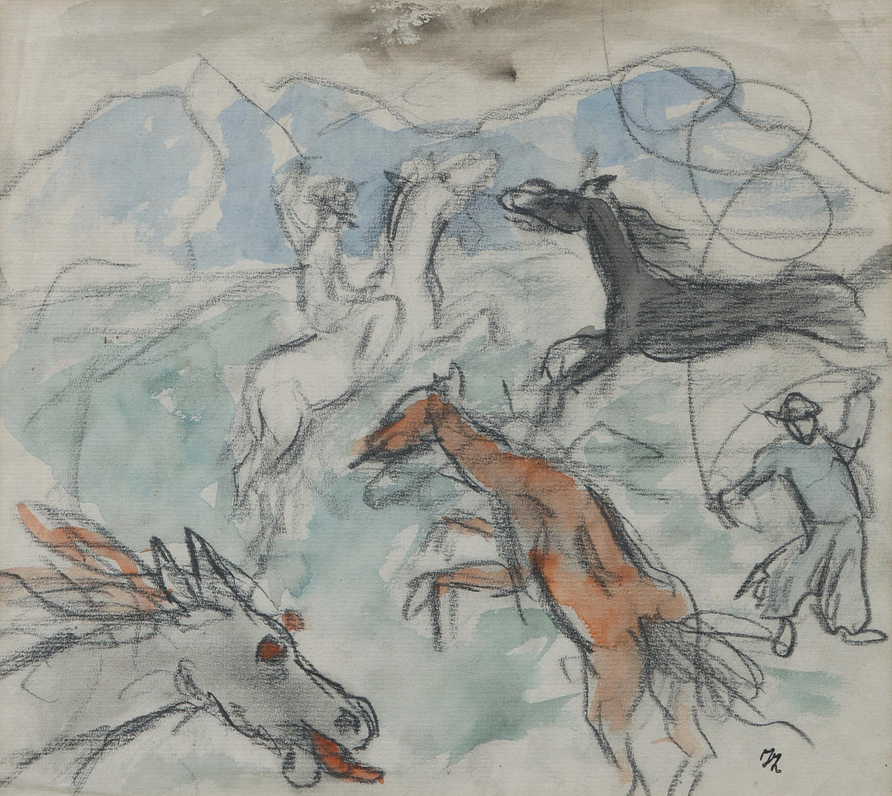 IVAN IVARSON. Pferde. Gemischte Medien.