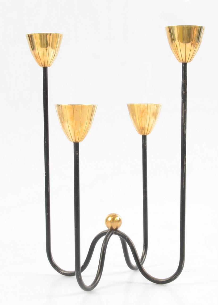 KANDELABER, Gunnar Ander Ystad metall.