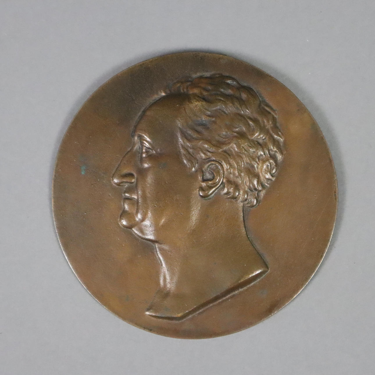 - Reliefportrait GOETHE - Mitte 20. Jh., Bronze.