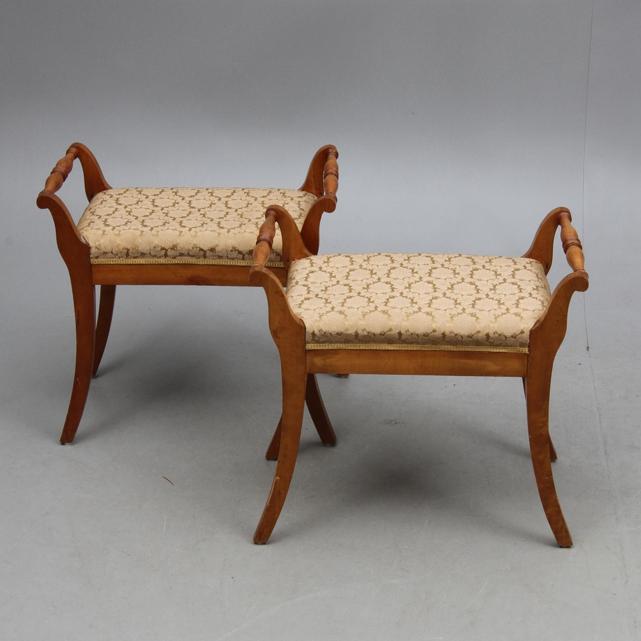 TABURETTER, 1 par, Empire, 1800-tal.