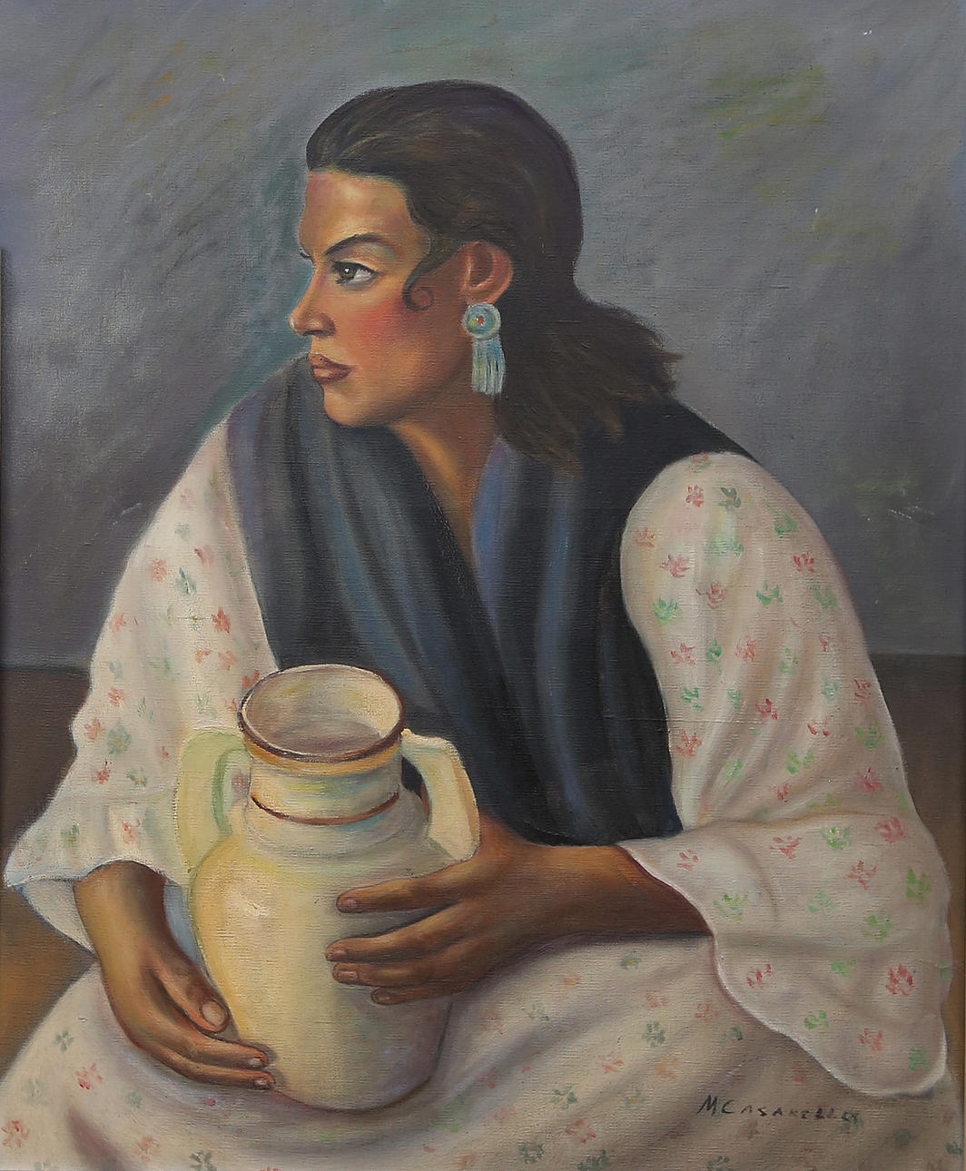 M. C. CASANELLES. Nuori nainen.