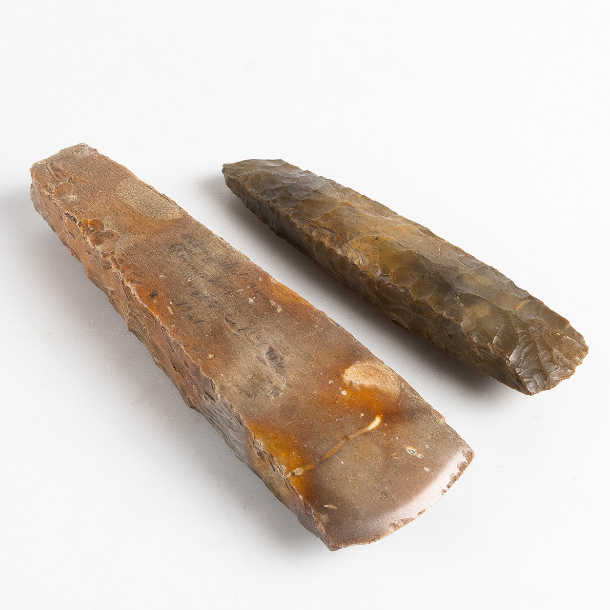 Axes, 2 pcs. flint, neolithic, peasant stone age.