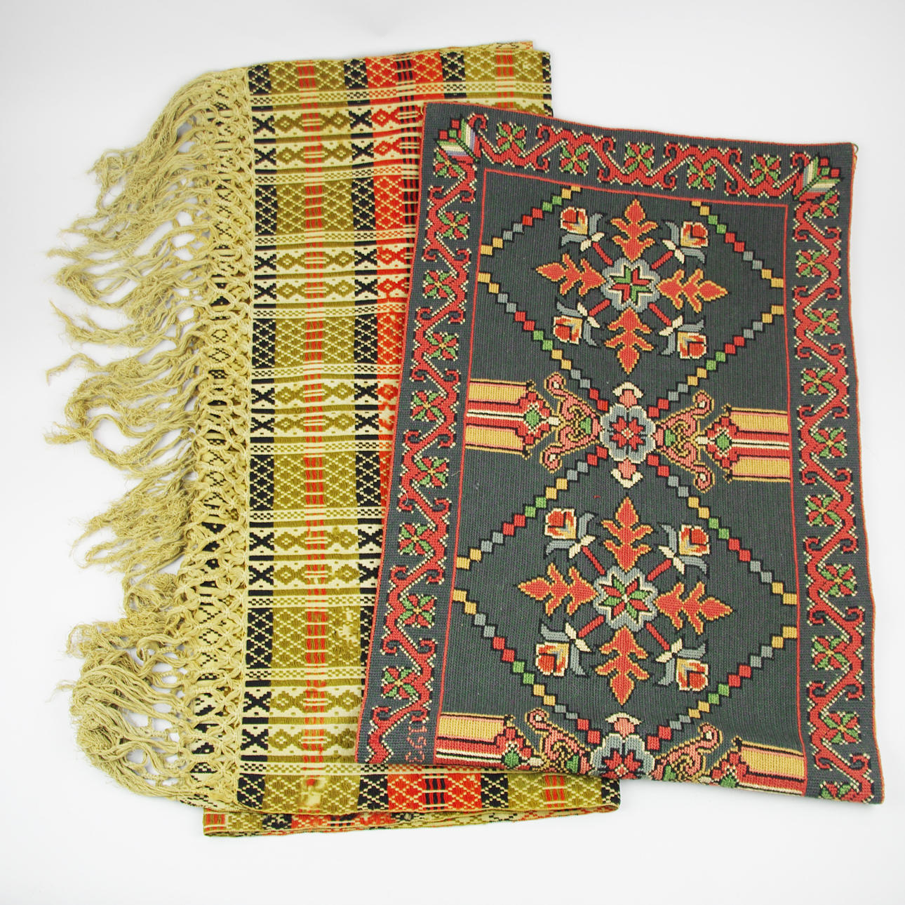 VÄGGBONAD SAMT DUK, allmoge.