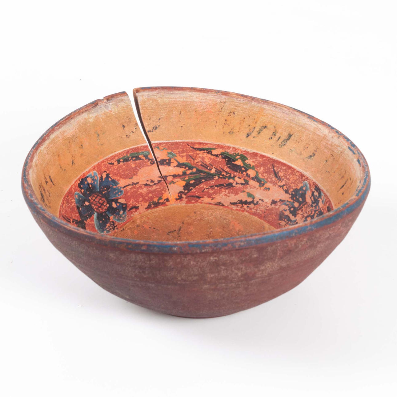 ALLMOGE WOODEN BOWL, dated 1841.