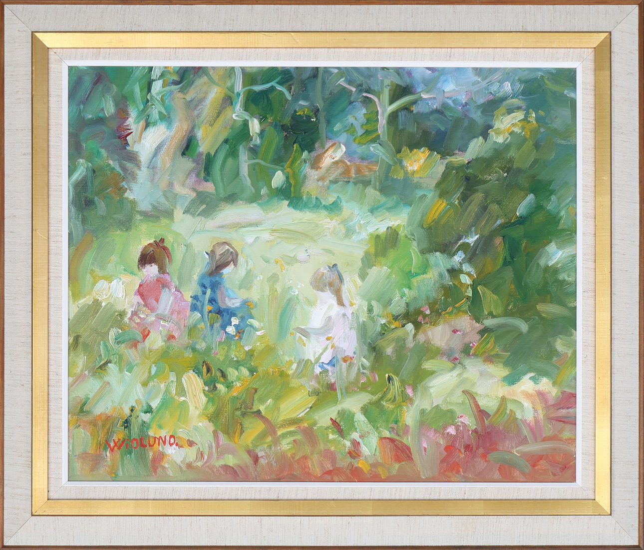 LEIFON WIDLUND. Óleo sobre lienzo, firmado, Widlund.