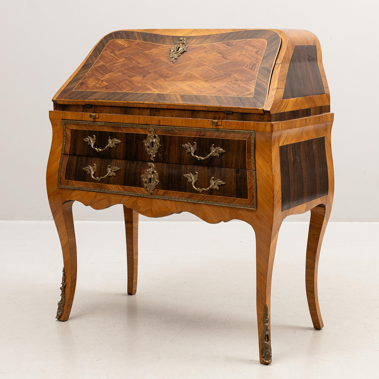 OBLIQUE FLAP SECRETARY. Rococo, Stockholm work, 18th century. Furniture ...