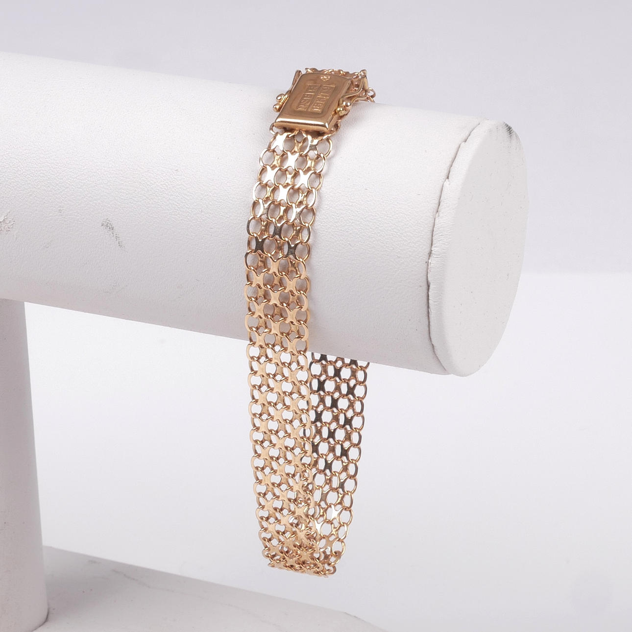 BRACELET X-LINK, 18K gold, NSE, Köping, 1969.