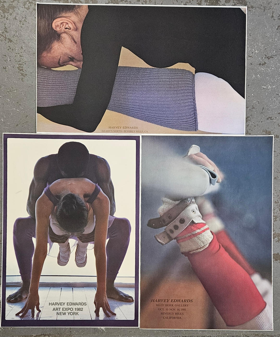 HARVEY EDWARDS. Ausstellungsplakate, 3 Stück.