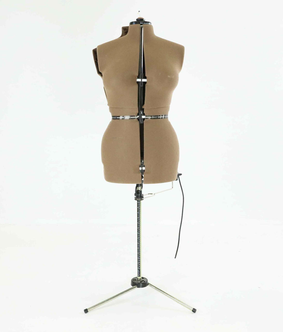 A 20th century specimen doll with stand.