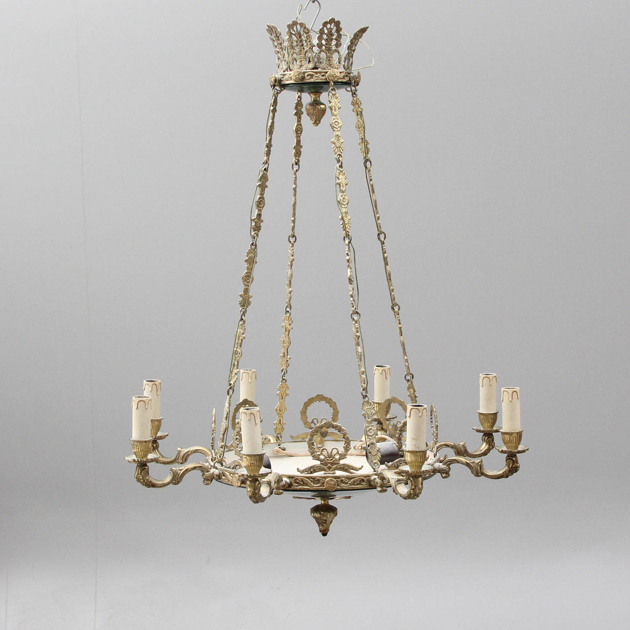 CEILING LAMP, metal, empire-style.