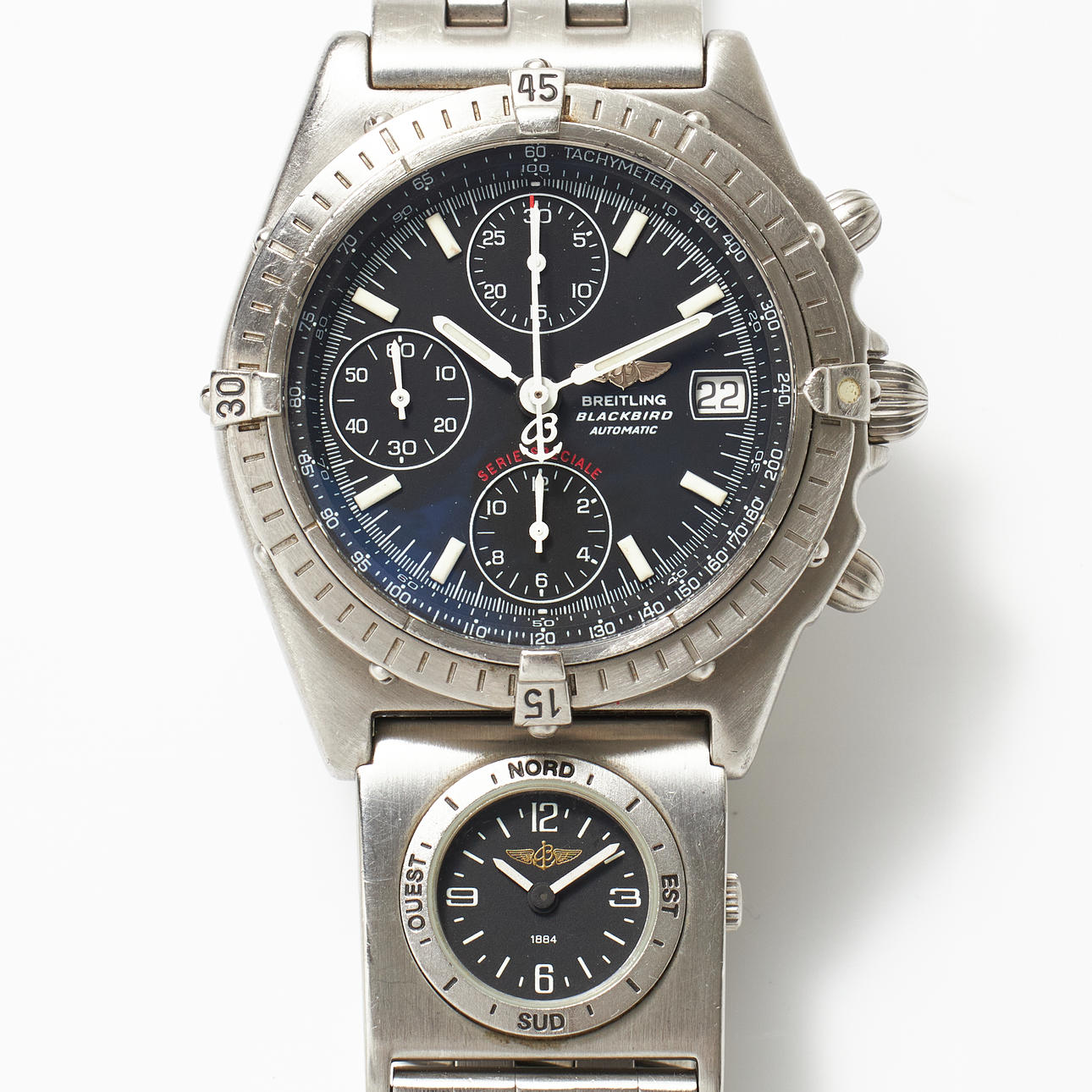 BREITLING, armbåndsur, Chronomat, Blackbird, stål, ca 1996.