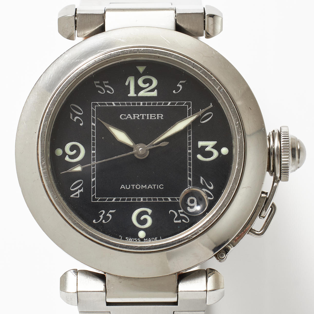 CARTIER, armbandsur, Pasha, teräs.