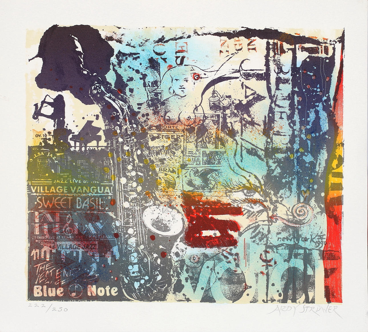 ARDY STRUWER. Litografi, signerad och numrerad 222/250.