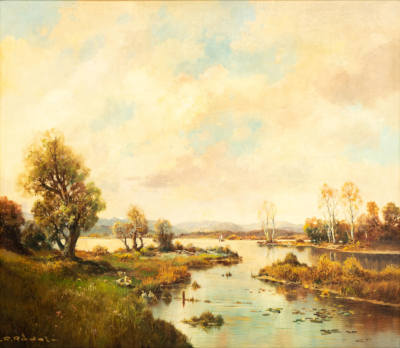 RUDOLF RÖDEL (1914-?). Waginger See.