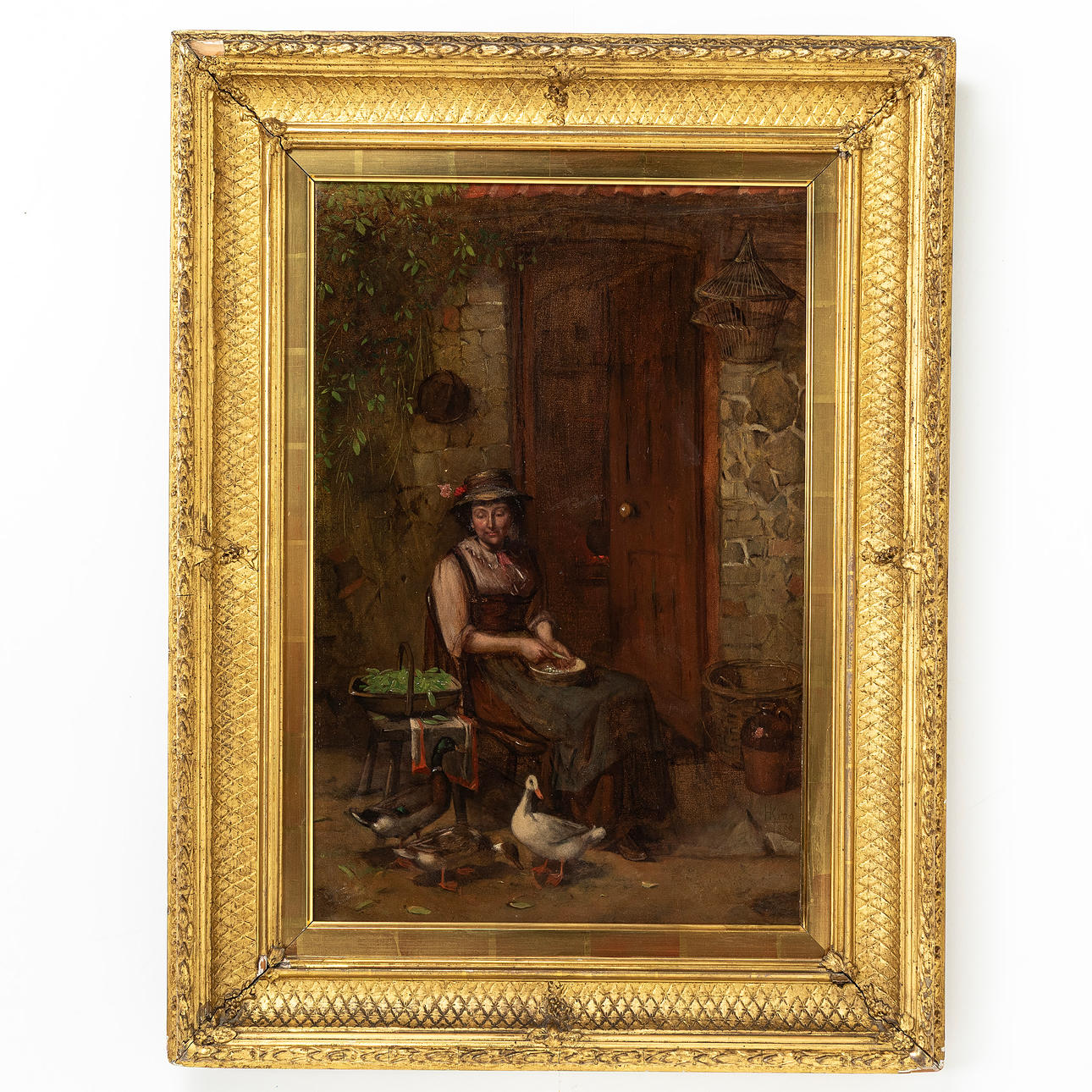 john-haynes-king-england-1831-1904-oil-on-canvas-exterior-with-woman
