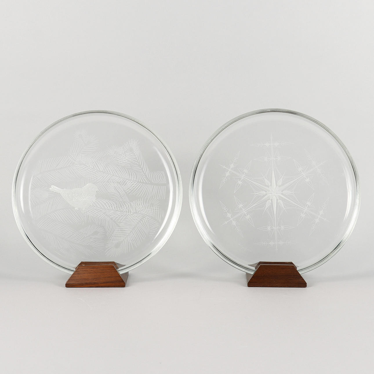 FAT 2 pieces, crystal, Peter Yenawine.