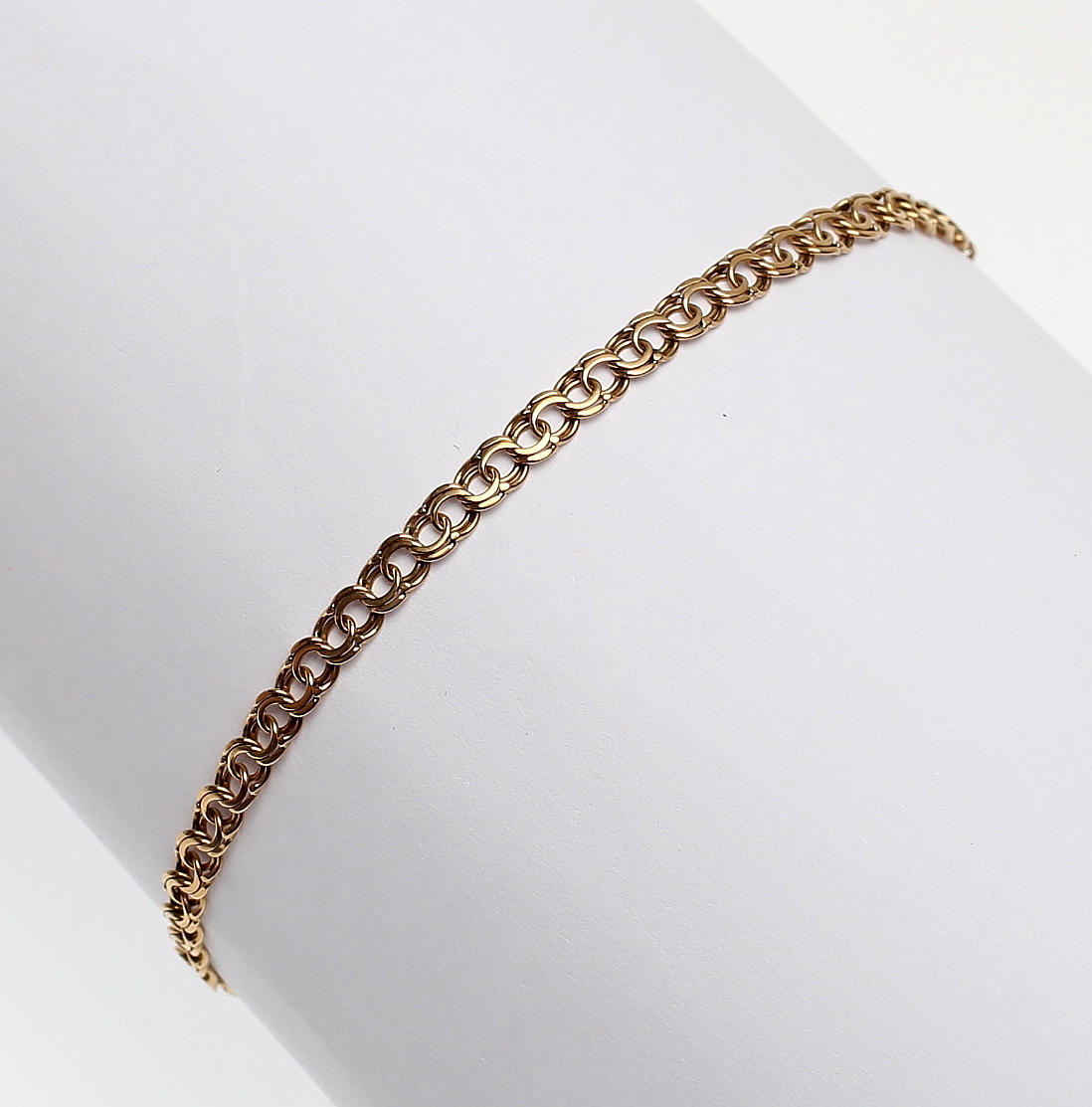ARMBAND, bismarck, guld 18 k.